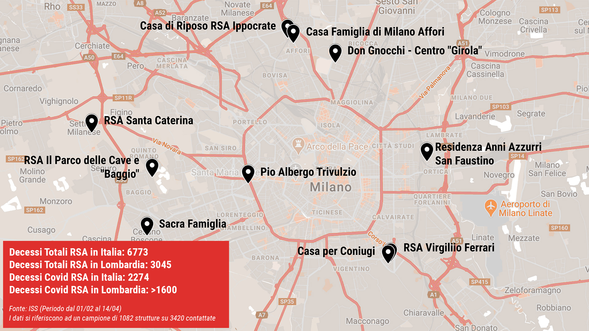 mappa Rsa Milano