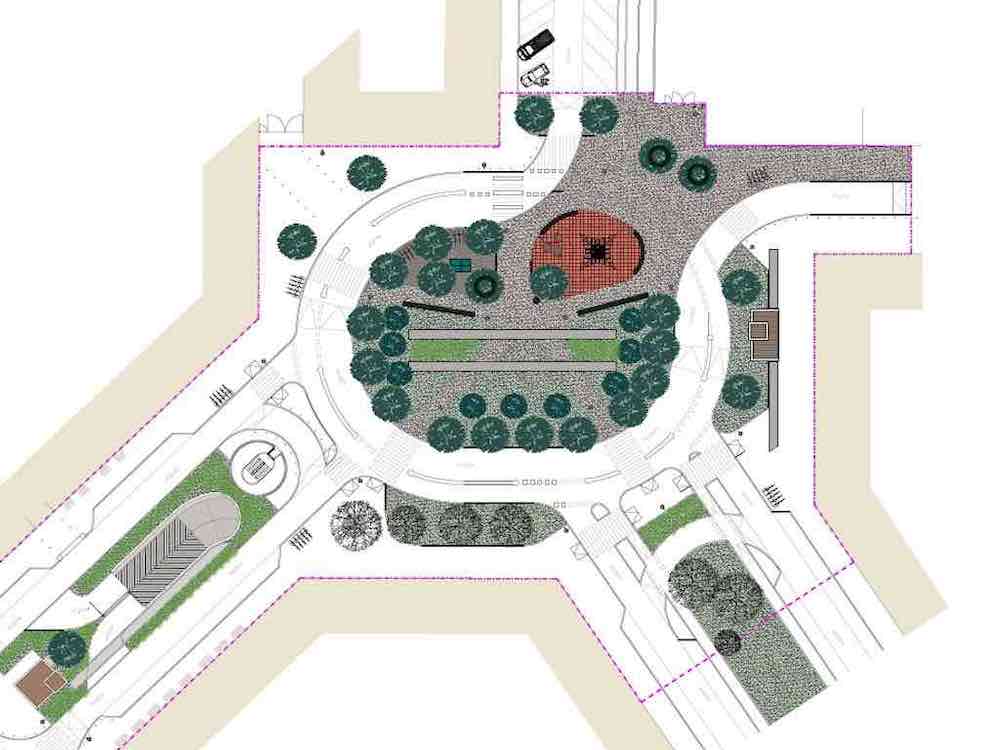 Largo Scalabrini, il disegno del nuovo parcheggio interrato