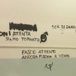 Liceo Manzoni scritte contro la Meloni e i fascisti