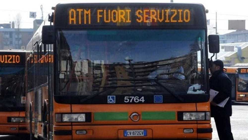 Sciopero dei mezzi pubblici a Milano oggi, ATM fuori servizio