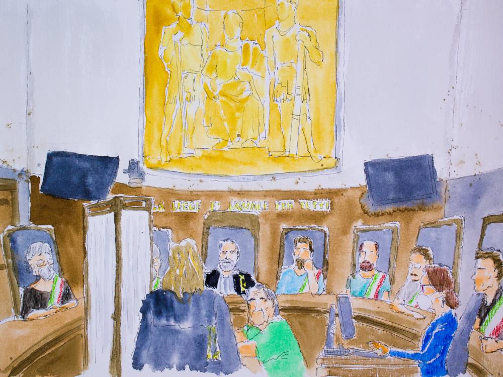 courtroom sketcher