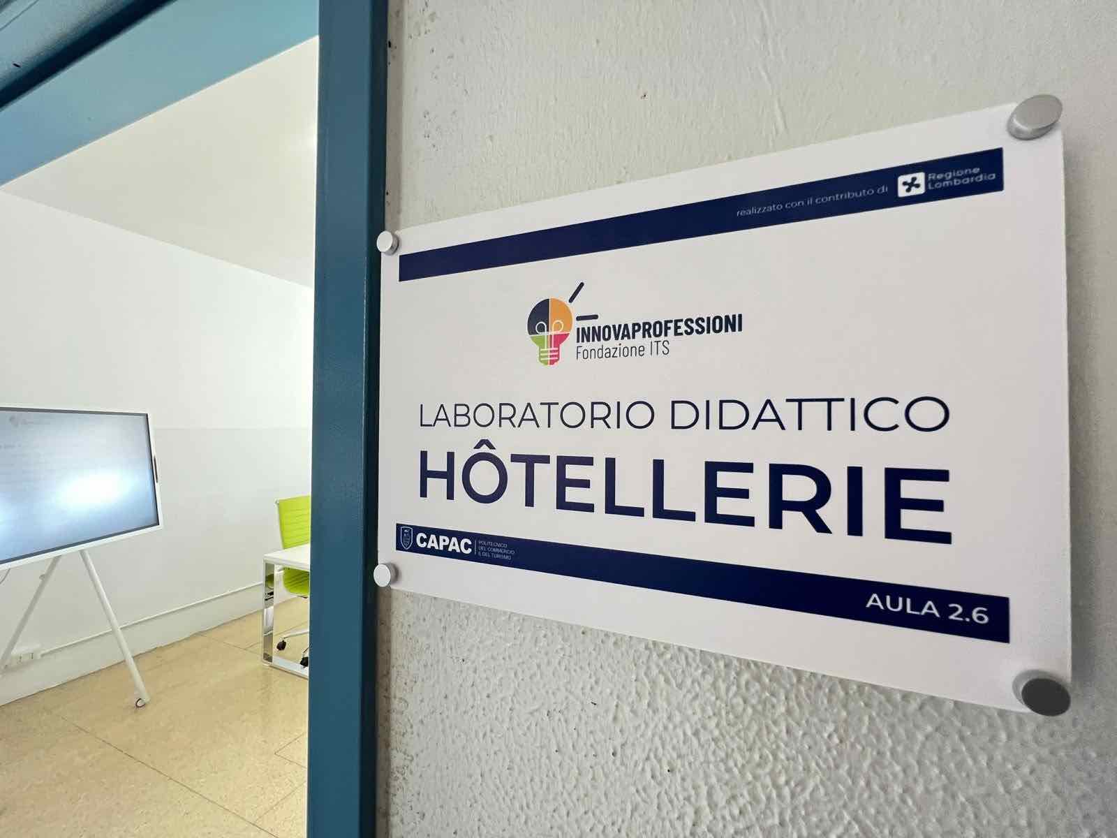 Its Academy Innovaprofessioni cartello laboratorio didattico hotellerie-2