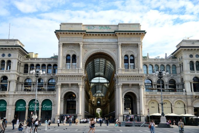 Galleria Vittorio Emanuele vandalizzata