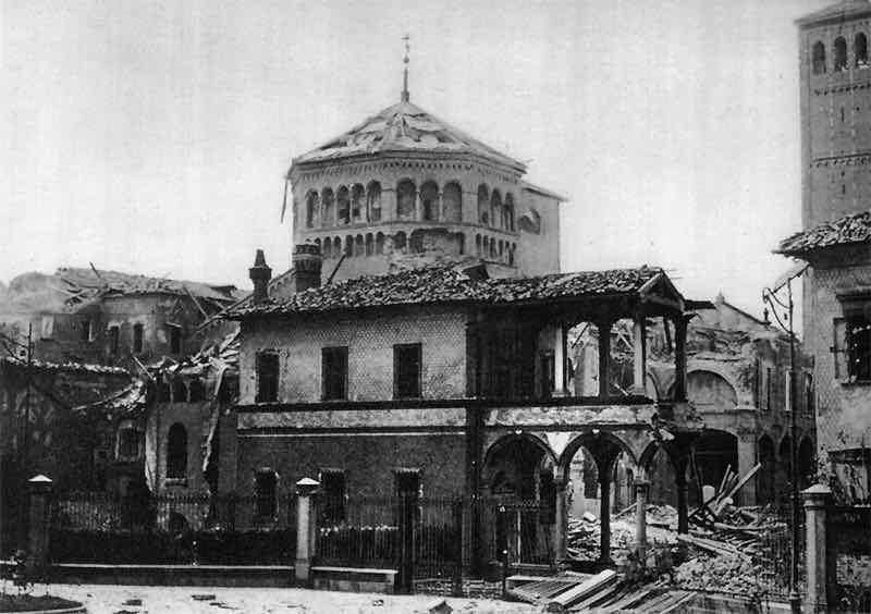 Basilica Sant'Ambrogio distrutta seconda guerra mondiale