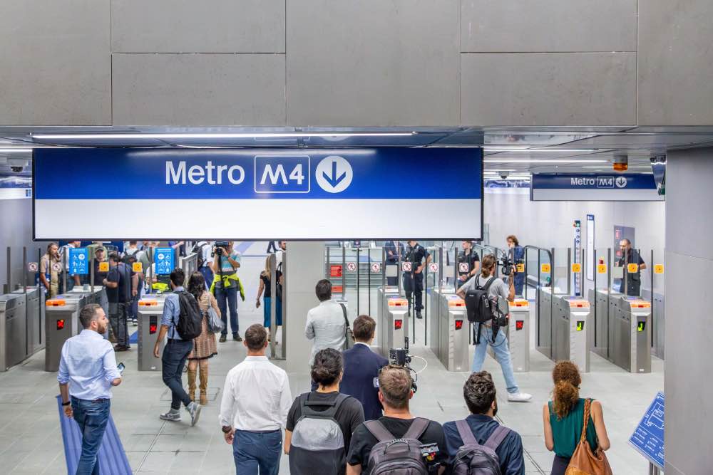 Linea M4, la linea blu di Milano, metro a milano
