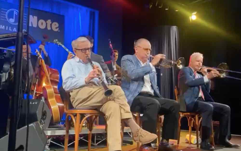Woody Allen suona il clarinetto al blue note di Milano