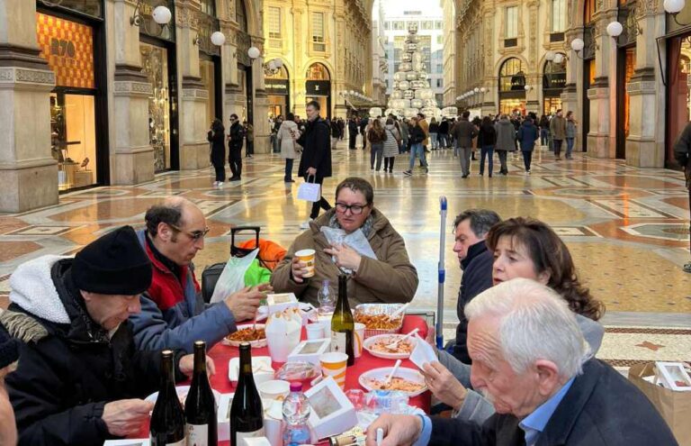 pranzo in Galleria Vittorio Emanuele