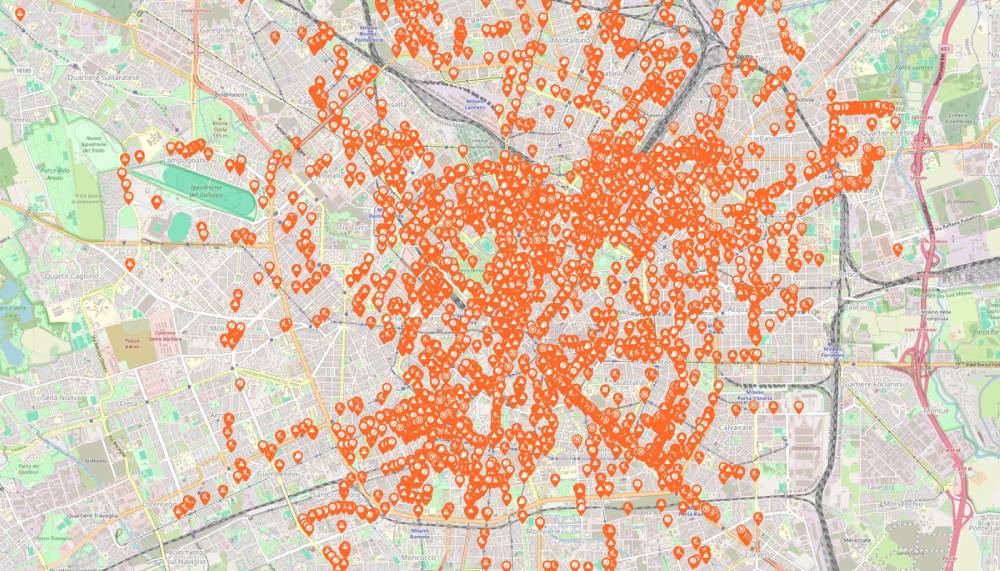 Mappa delle barriere architettoniche a Milano